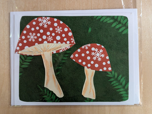Greeting Card: Mushroom Winter