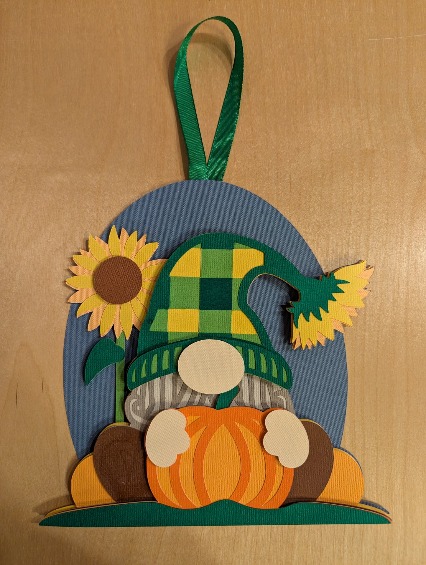Duckie the wall hanging garden gnome is a great addition to your thanksgiving decor