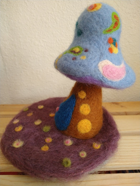 Whimsical Retreat Felted Sculpture