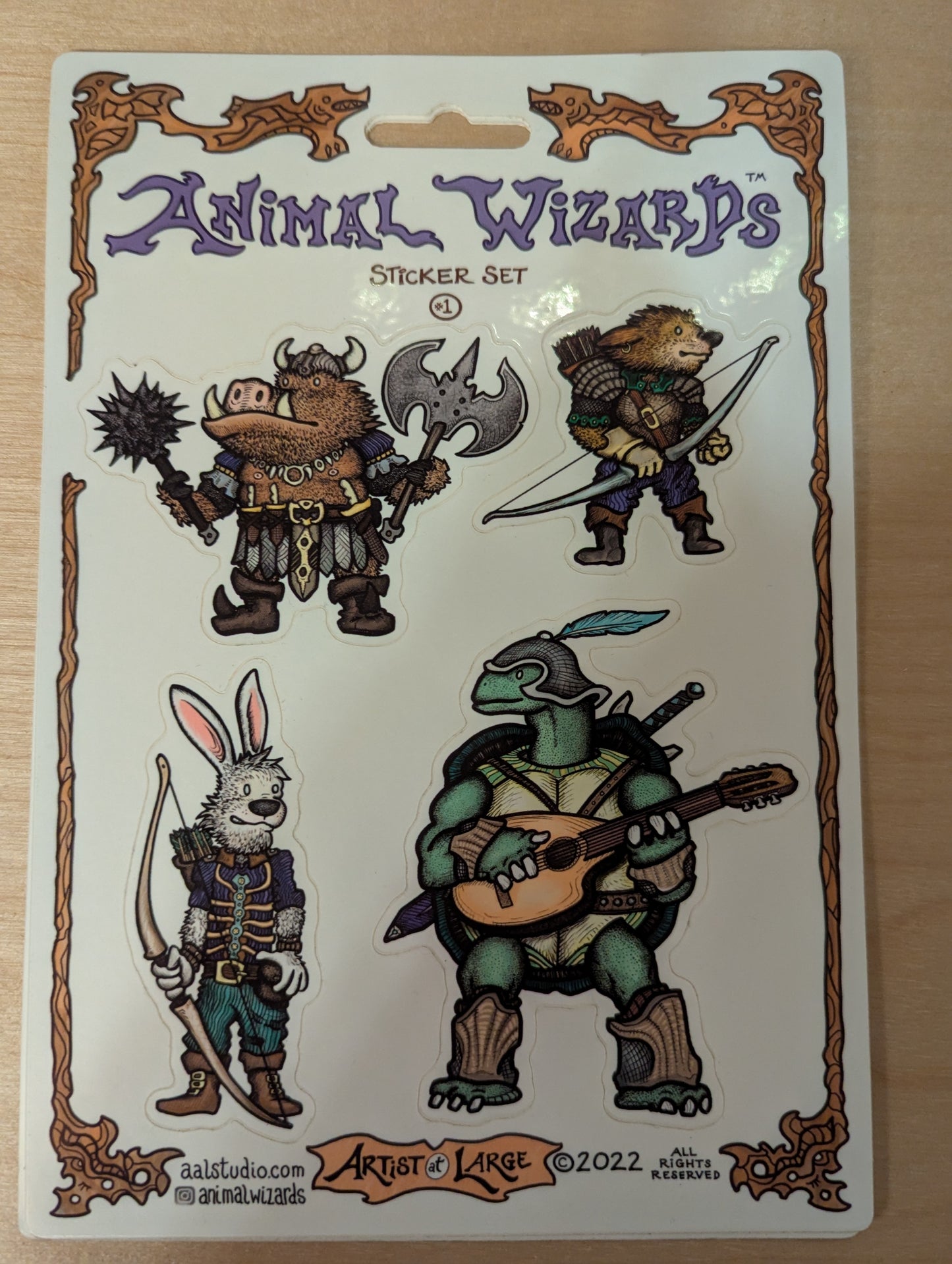Sticker Sheet: Animal Wizards #1
