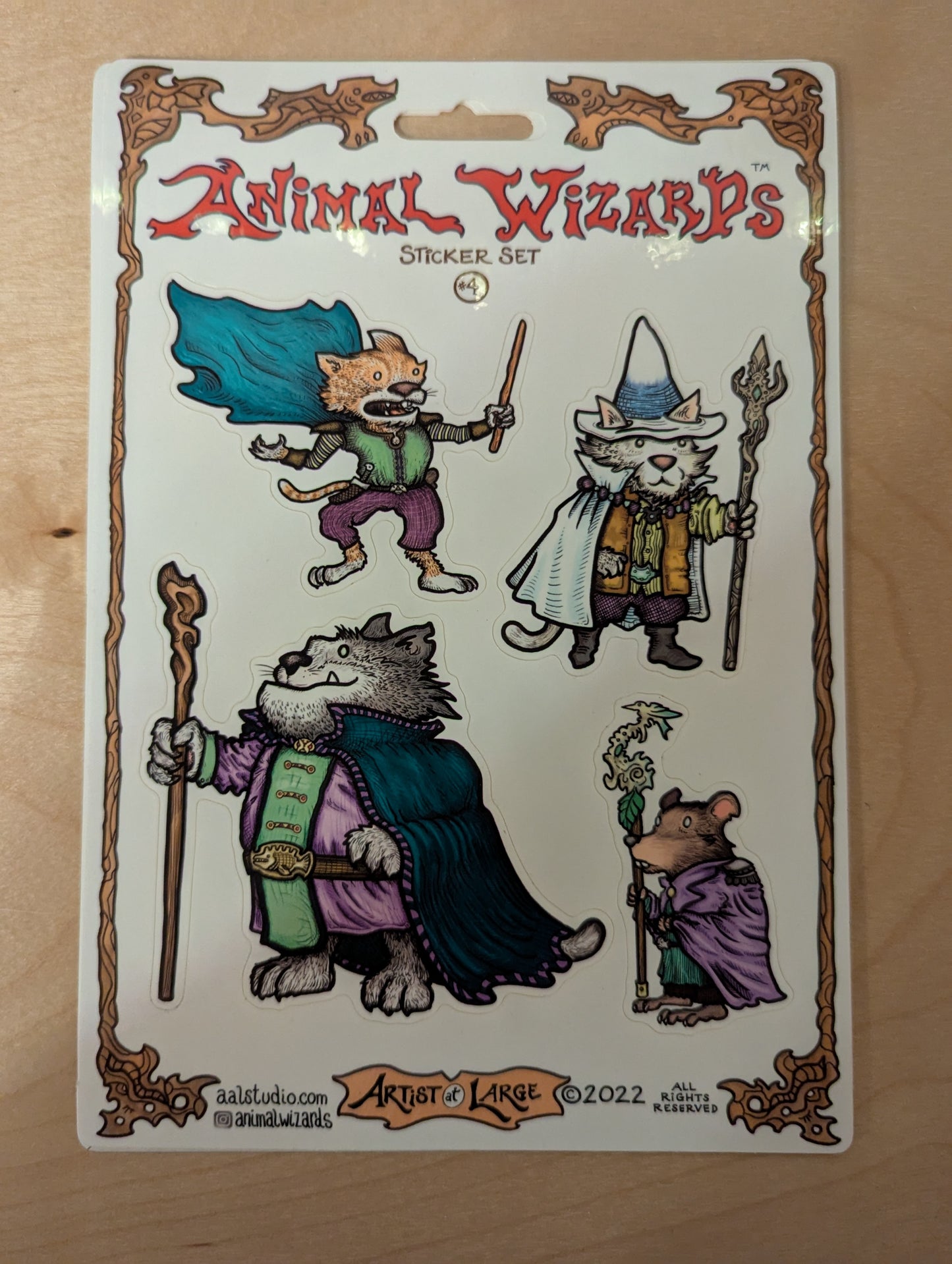 Sticker Sheet: Animal Wizard #4