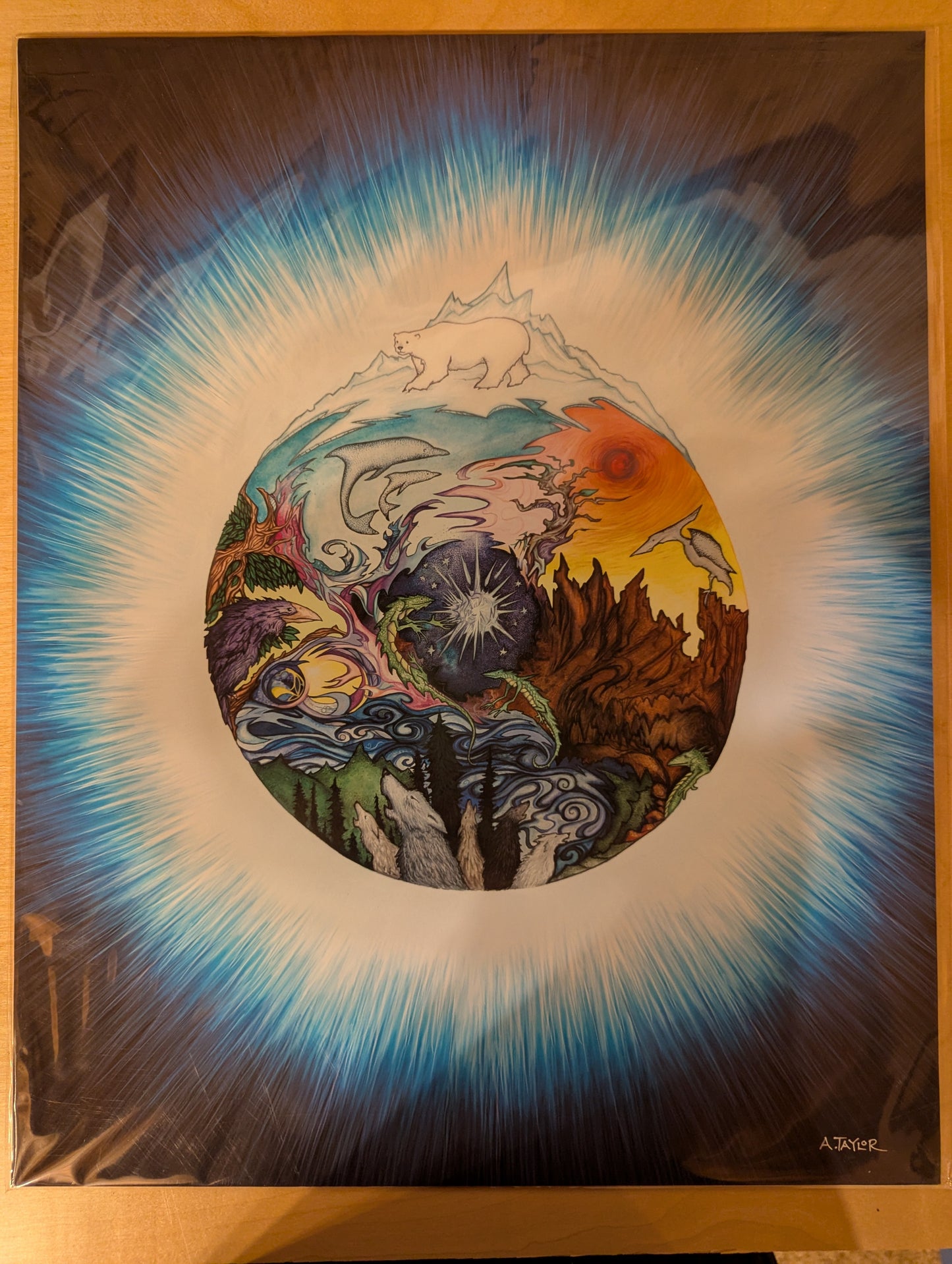 Print: Polar Bear World 16x20