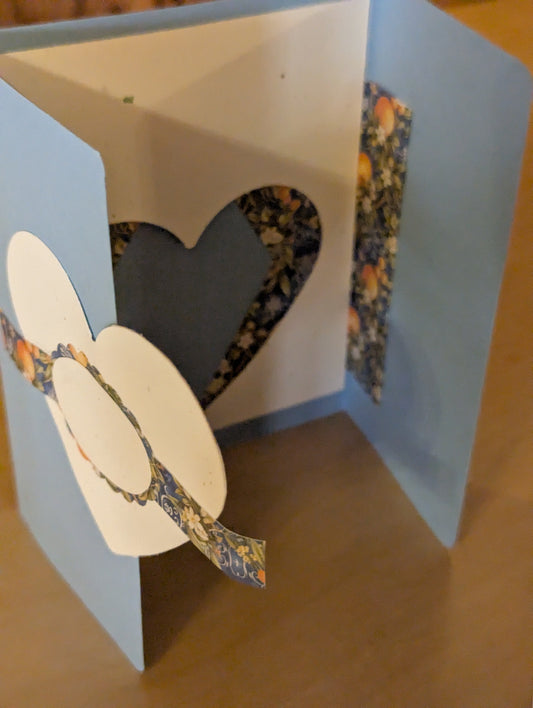 Greeting Card: Tri-fold Heart