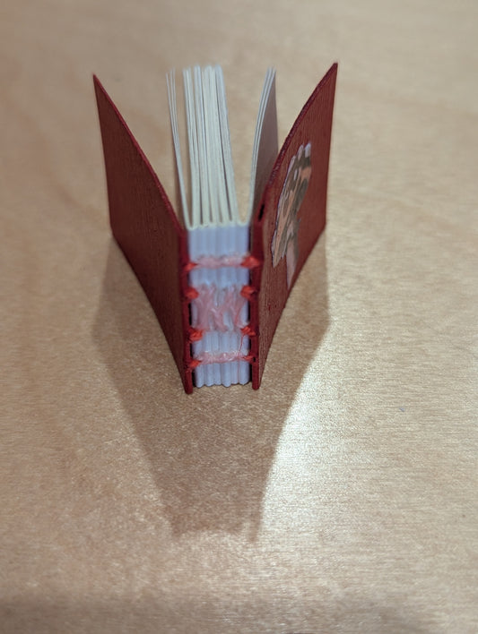 Journal: Mini book, red mushroom