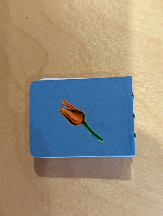 Journal: Mini book, blue rose