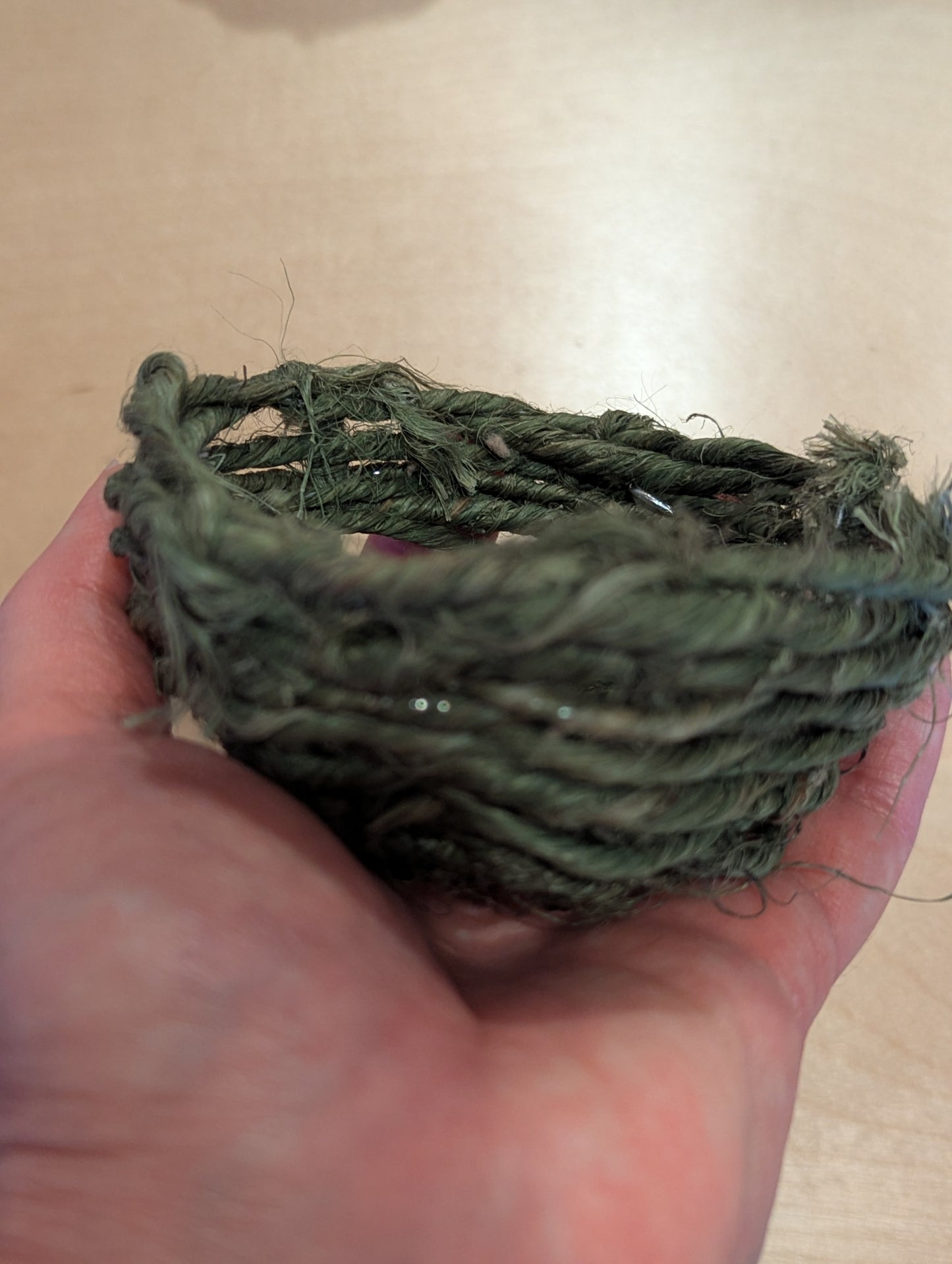 Nest: Green sisal