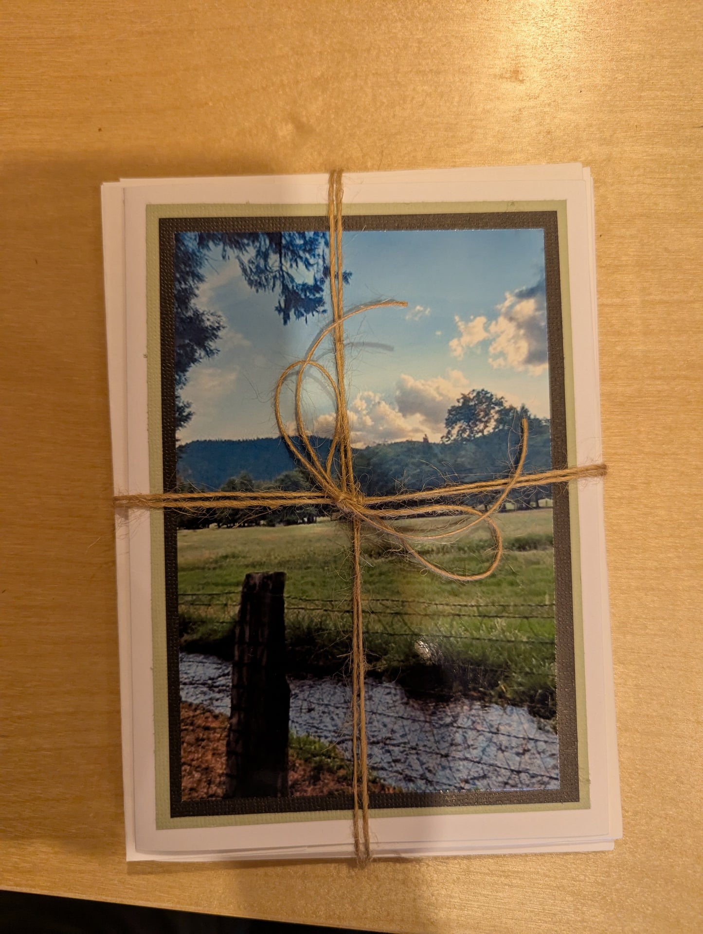 Card: set of 4 Mt Shasta scene