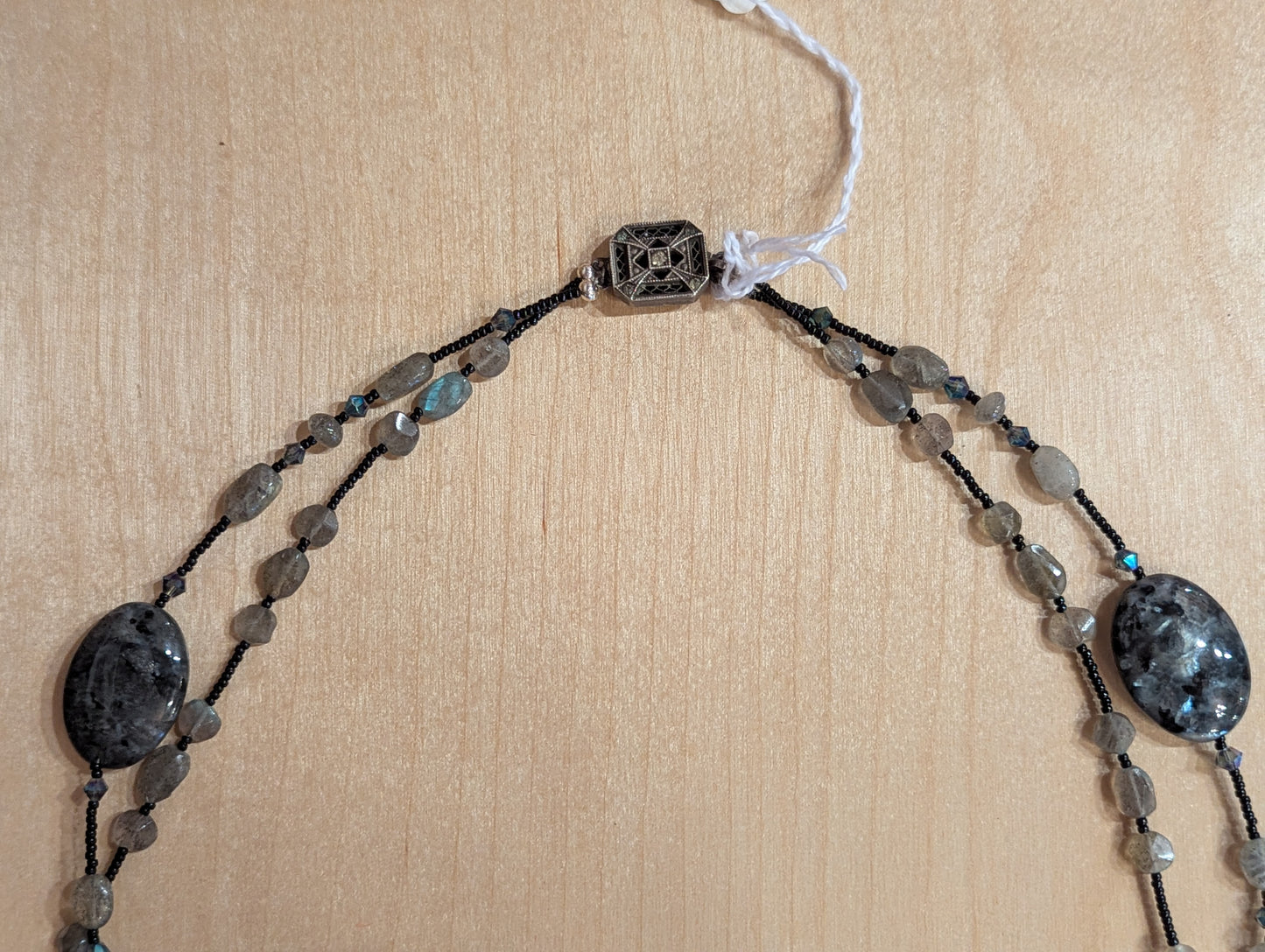 Necklace: Labradorite and Crystal set