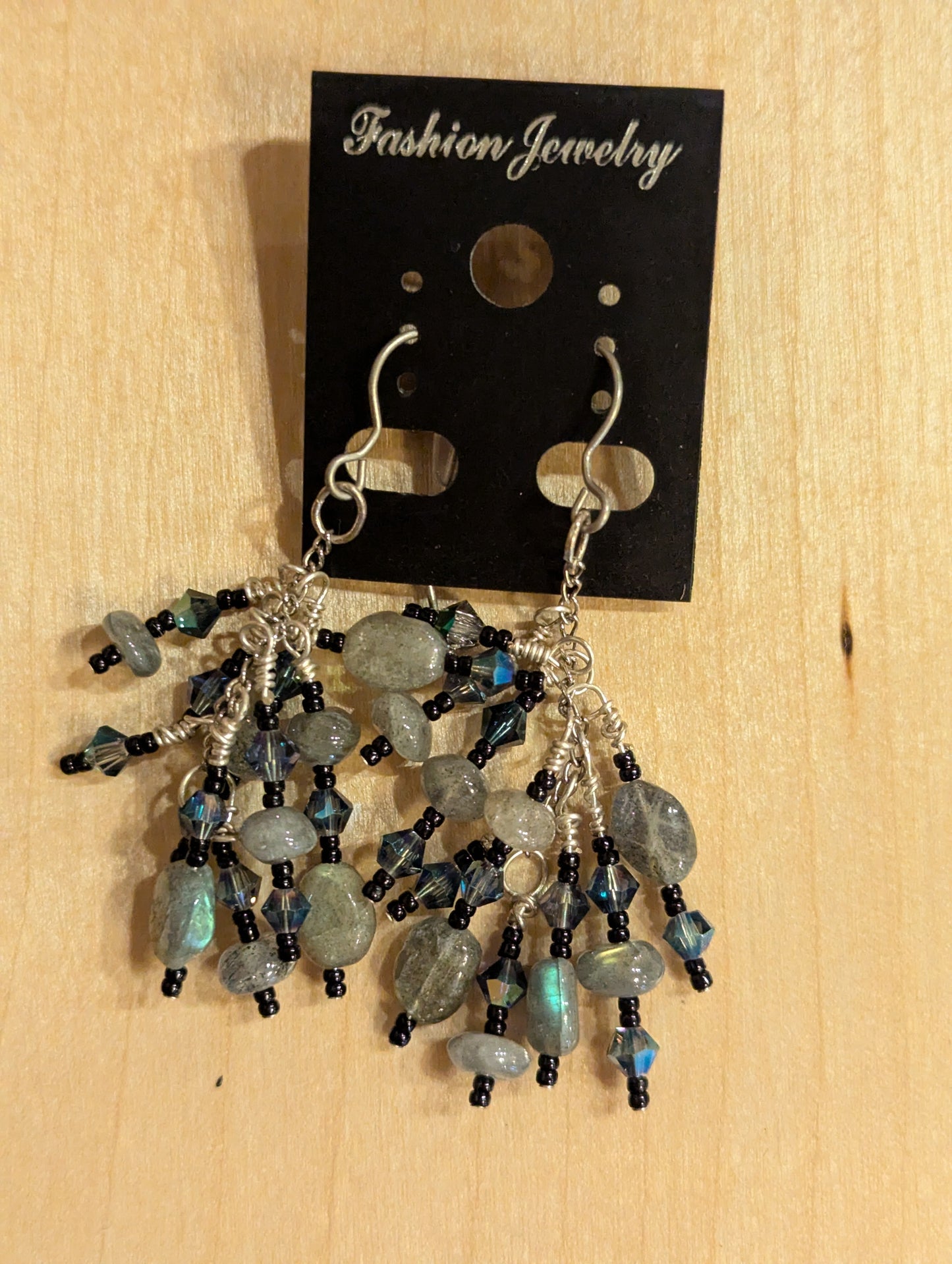 Necklace: Labradorite and Crystal set