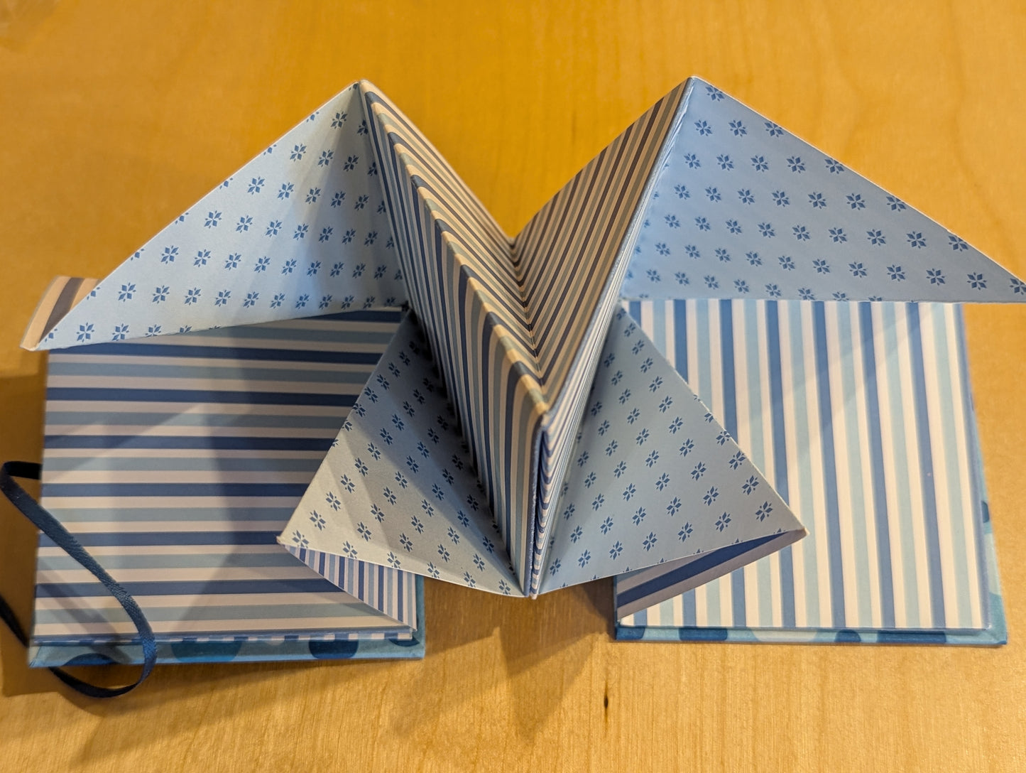 Expanding journal: Fun blue patterns