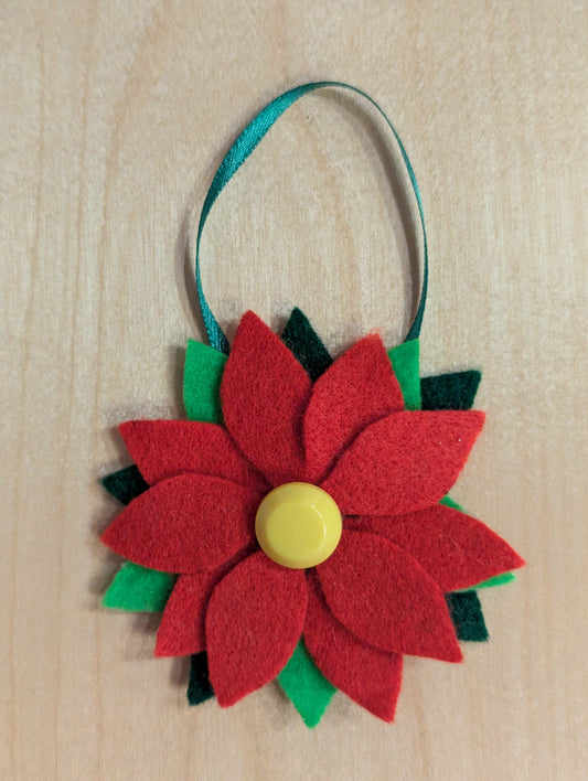 Ornament: Cheery Poinsettia