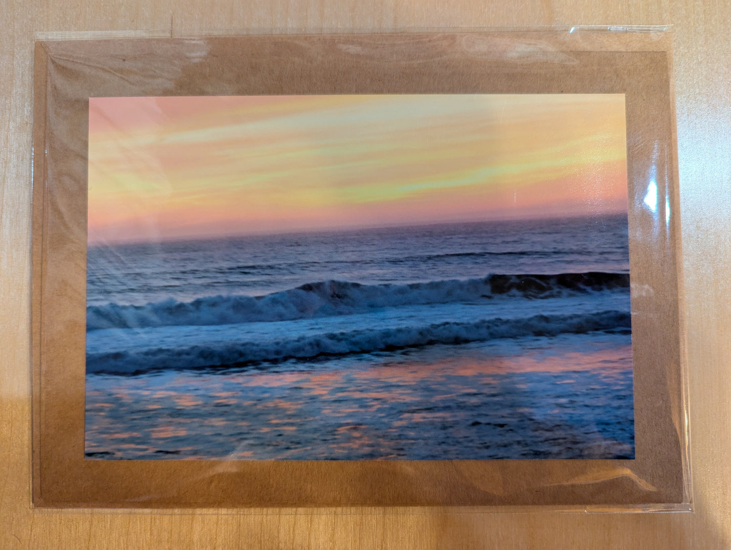 Greeting card: Coastal sunset N4-005