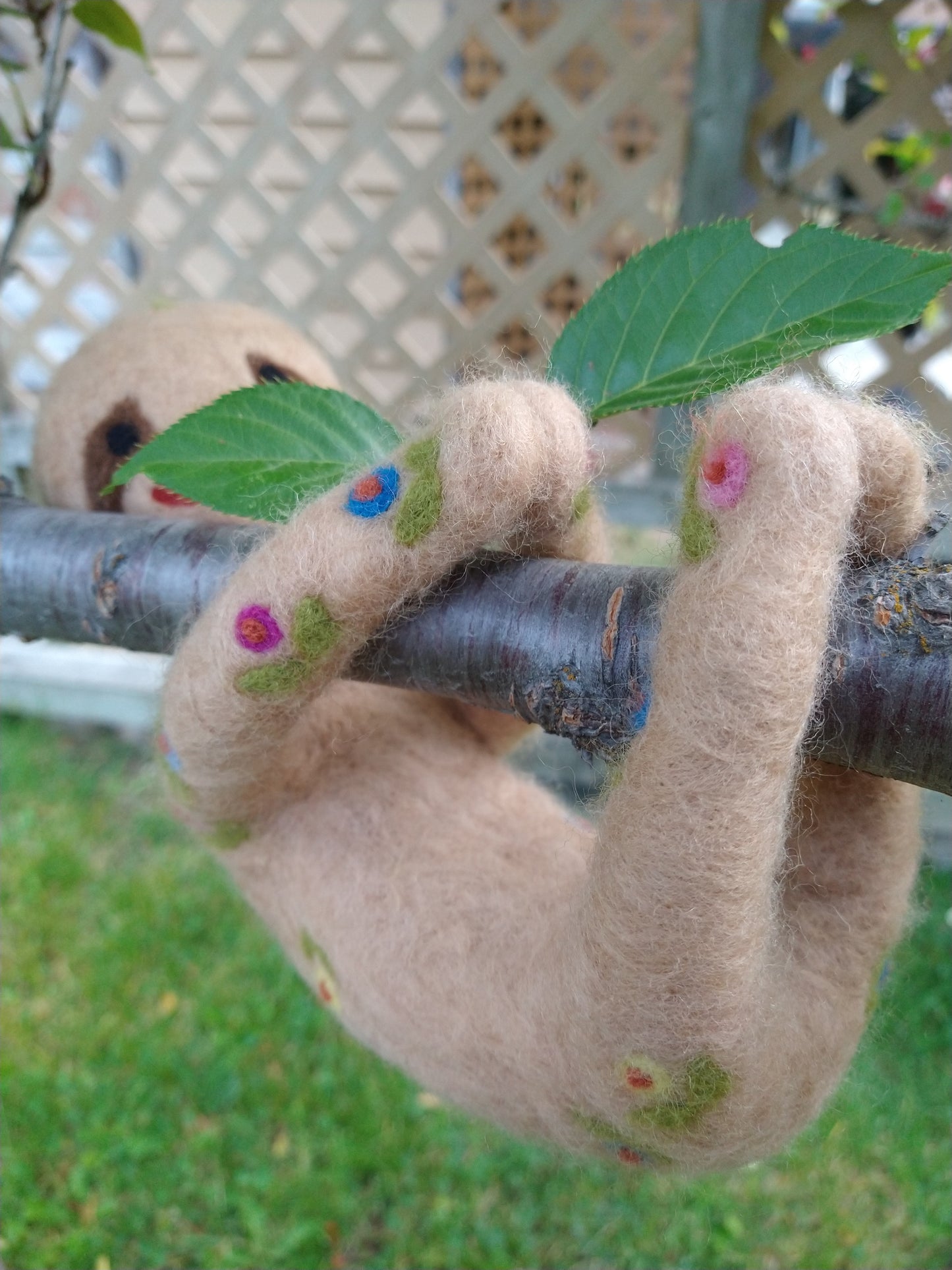 Seraphine Sloth Felted Animal