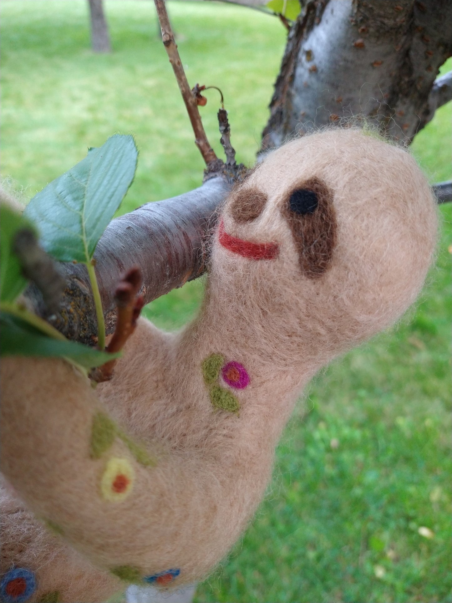 Seraphine Sloth Felted Animal