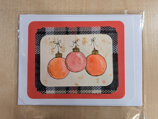 Greeting Card: Bright Baubles