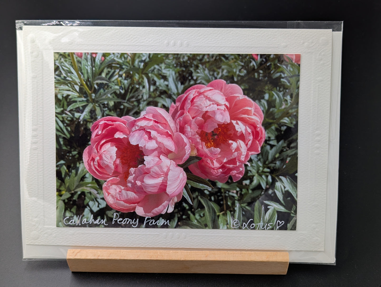Card: Peony Blossoms