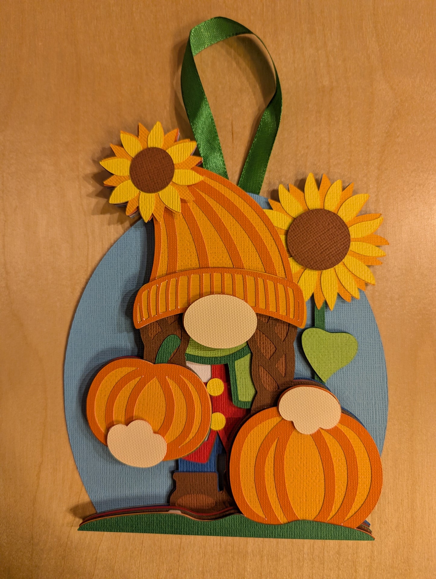 Charlie the wall hanging garden gnome is a great addition to autumn decor