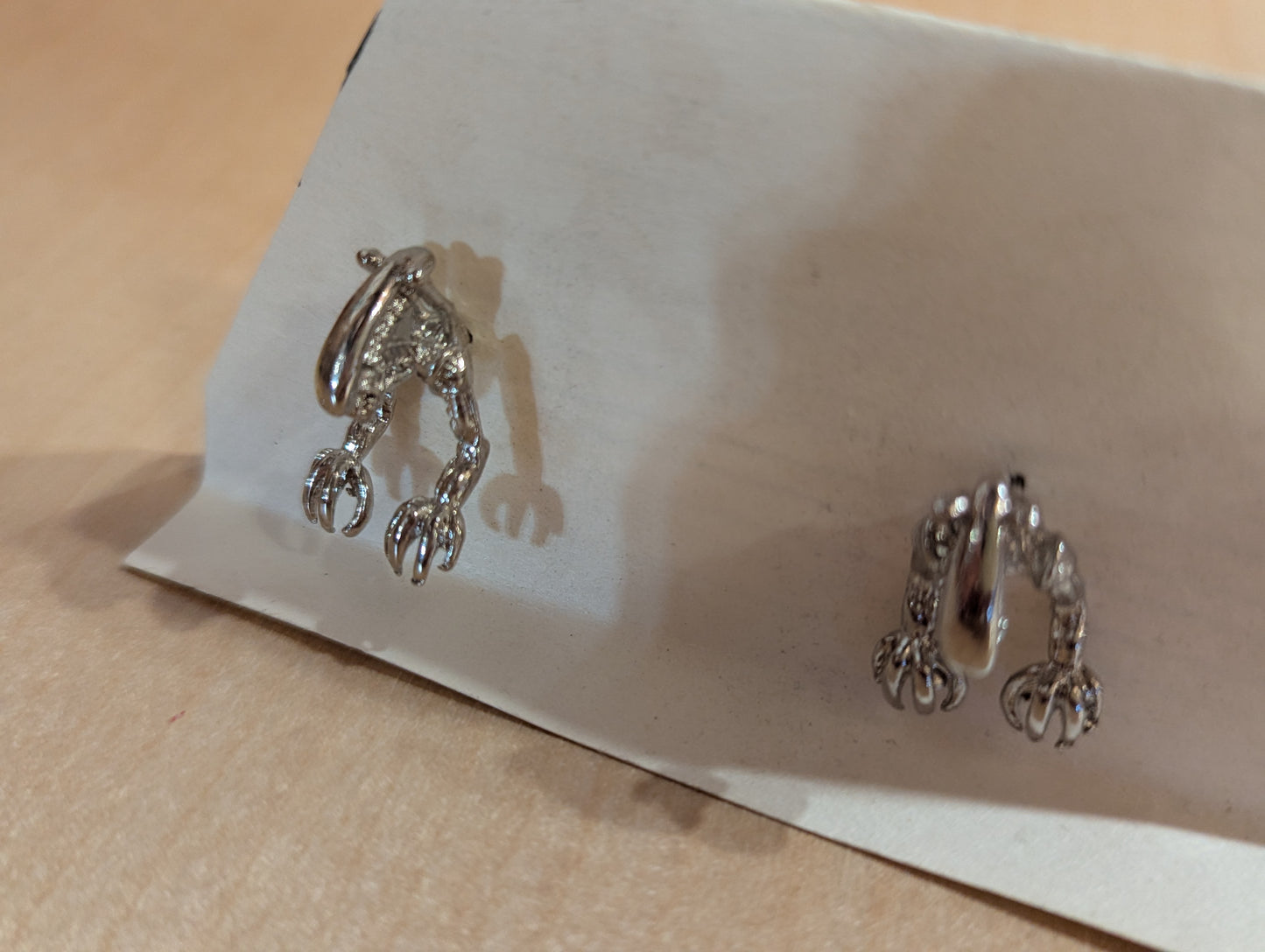 Hand made ear jacket earrings. Celebrate in style with Alien ear jacket earrings!
