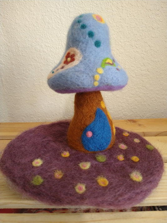 Whimsical Retreat Felted Sculpture
