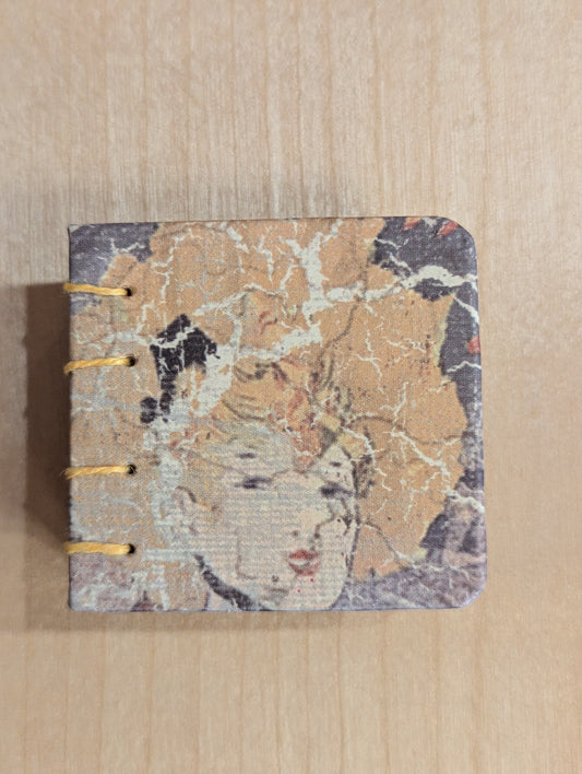 Hand bound journal. Creative mini journal with vintage vibes!