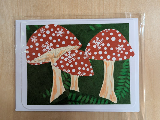 Greeting Card: Woodland Mushroom Wishes