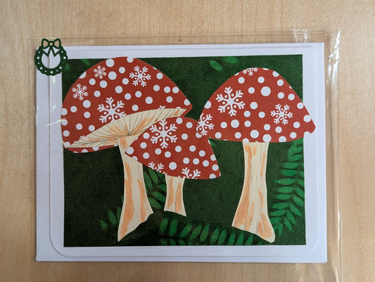 Greeting Card: Woodland Mushroom Wishes