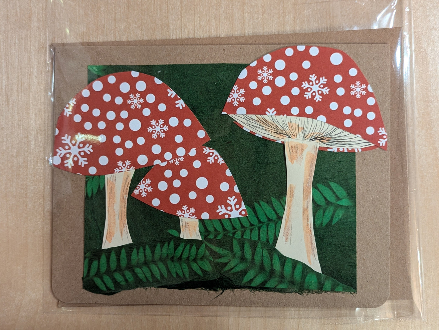 Greeting Card: Ferns and Mushrooms