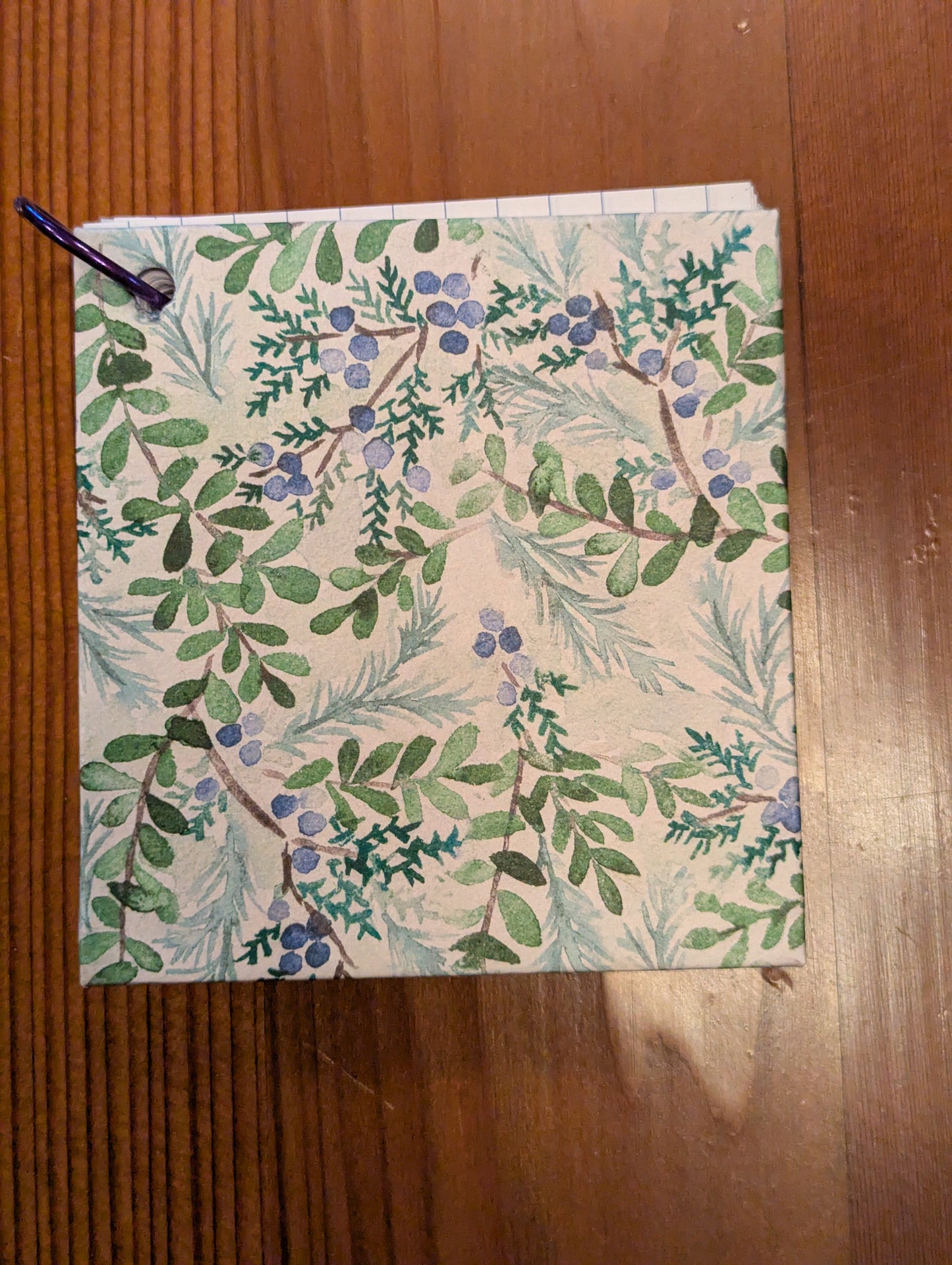 Notepad: Blue Berries