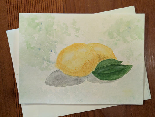 Lemons Blank Card