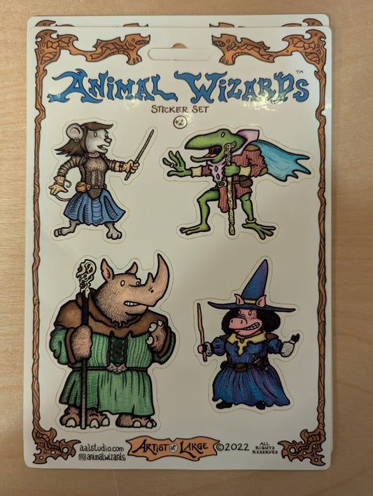 Sticker Set: Animal Wizards #2