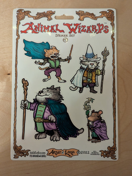 Sticker Sheet: Animal Wizard #4