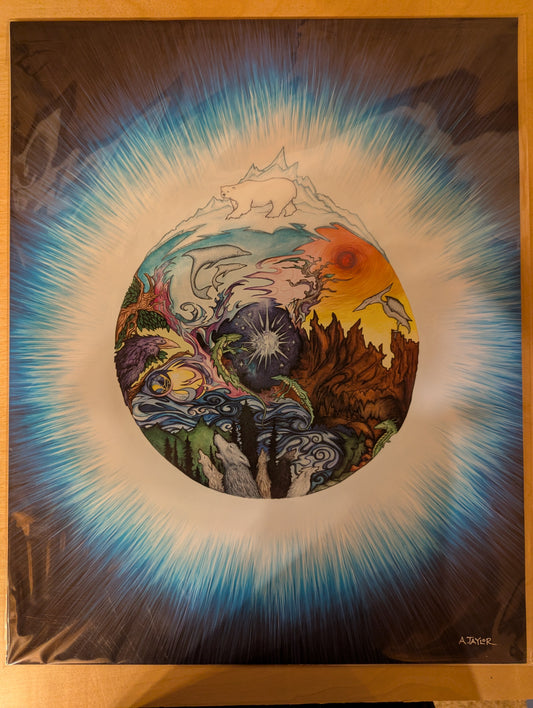 Print: Polar Bear World 16x20