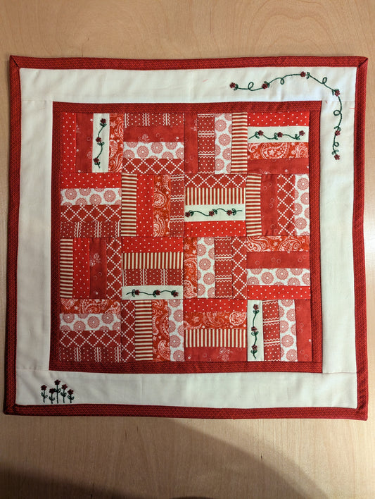 Quilted Wall Hanging: Garden Patch