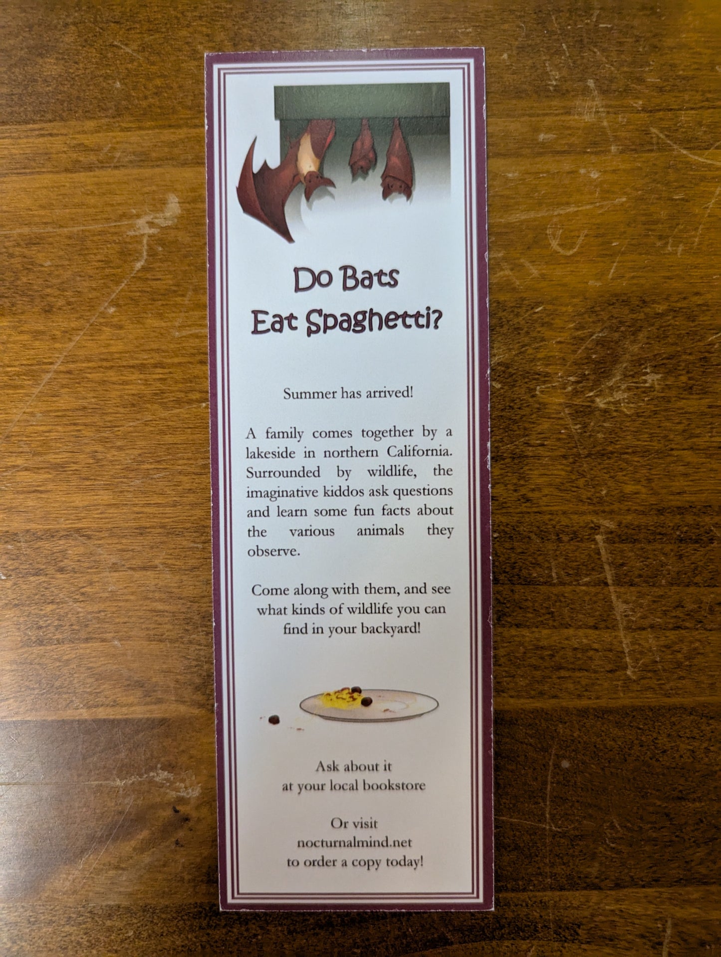 Softcover book: Do Bats Eat Spaghetti?