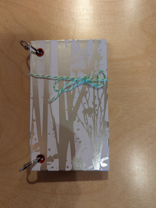 Notebook: Silver Winter Scene