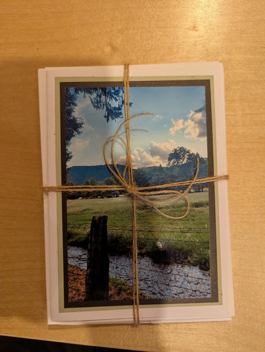 Card: set of 4 Mt Shasta scene