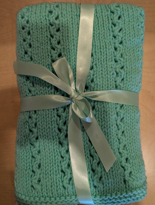 Baby Blanket, mint green