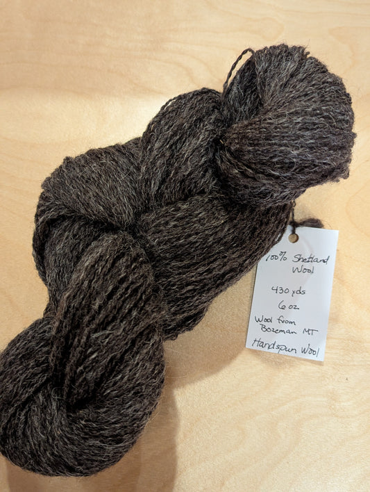 Hand spun 100% Shetland Wool, 430 yds, 6 oz