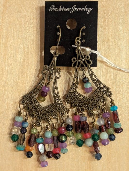 Earrings: Colorful Chandelier
