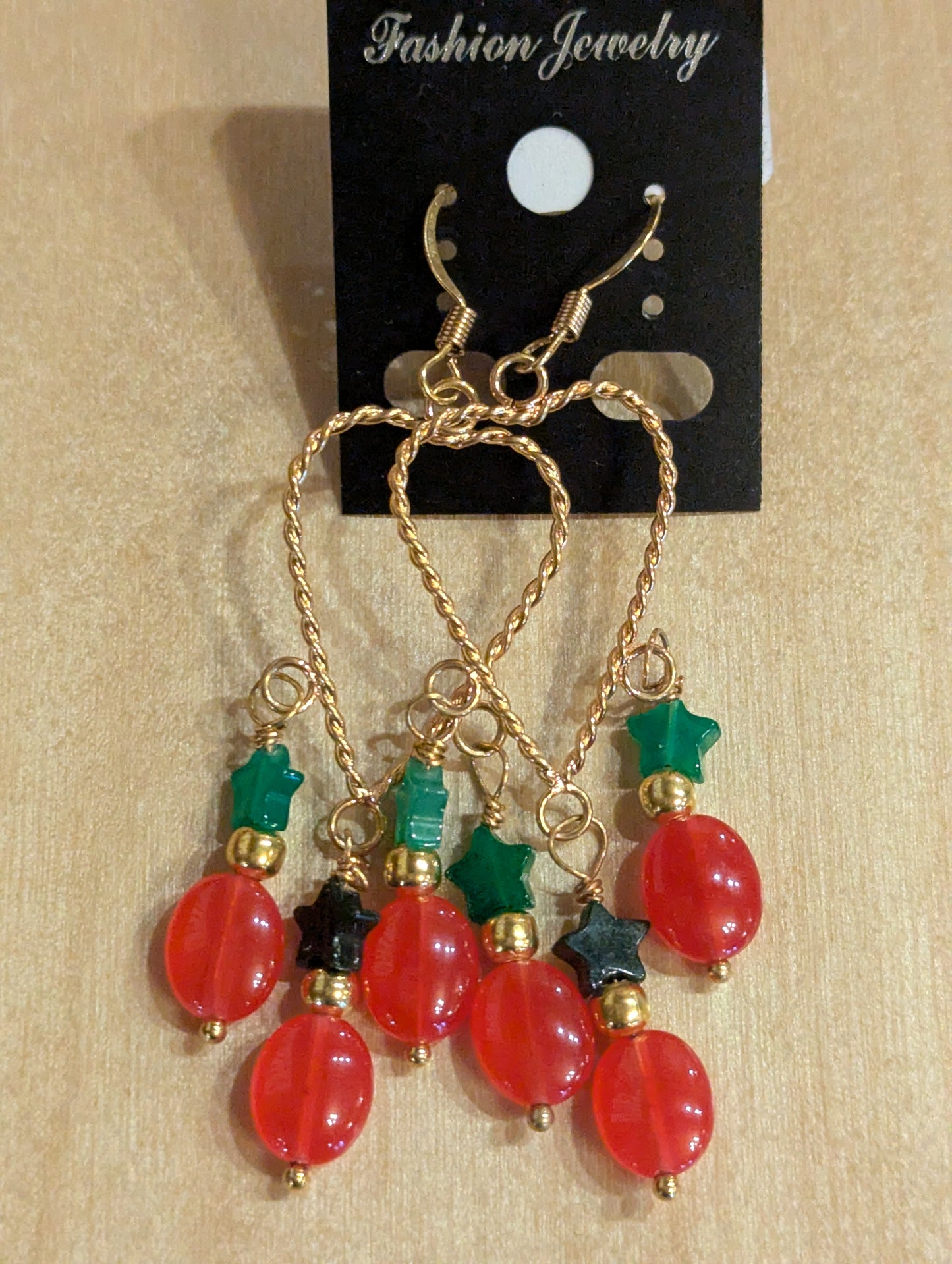 Earrings: Golden holidays