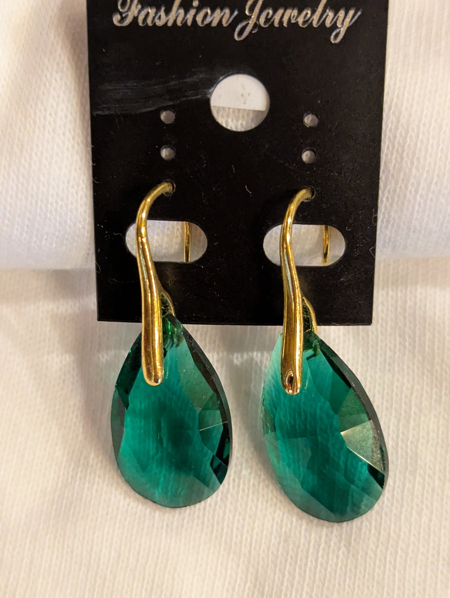 Earrings: Verdant drops