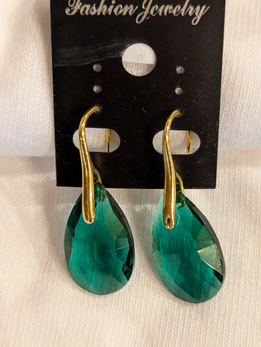 Earrings: Verdant drops