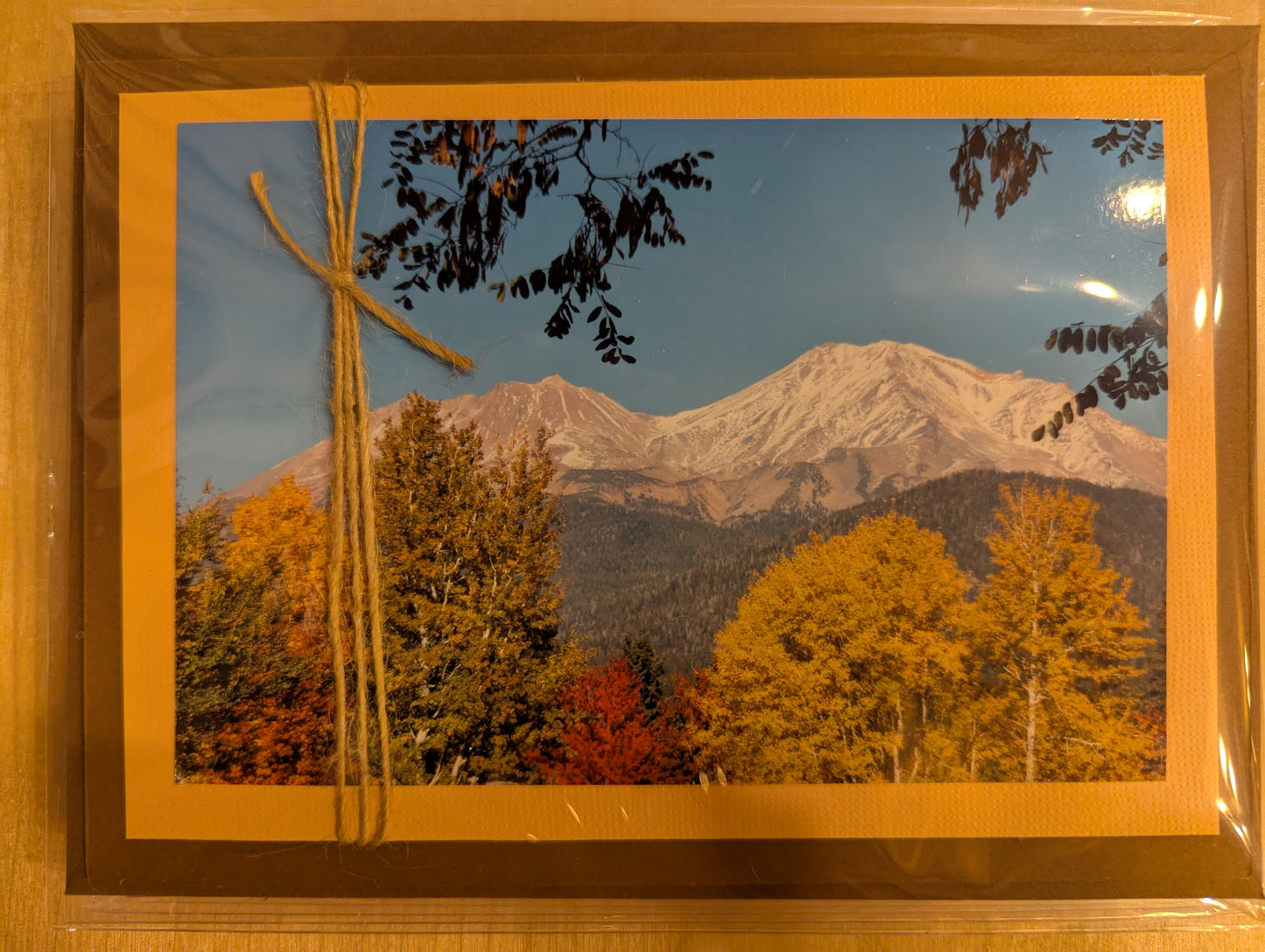 Greeting cards: Mt. Shasta's autumn glory, set of 4