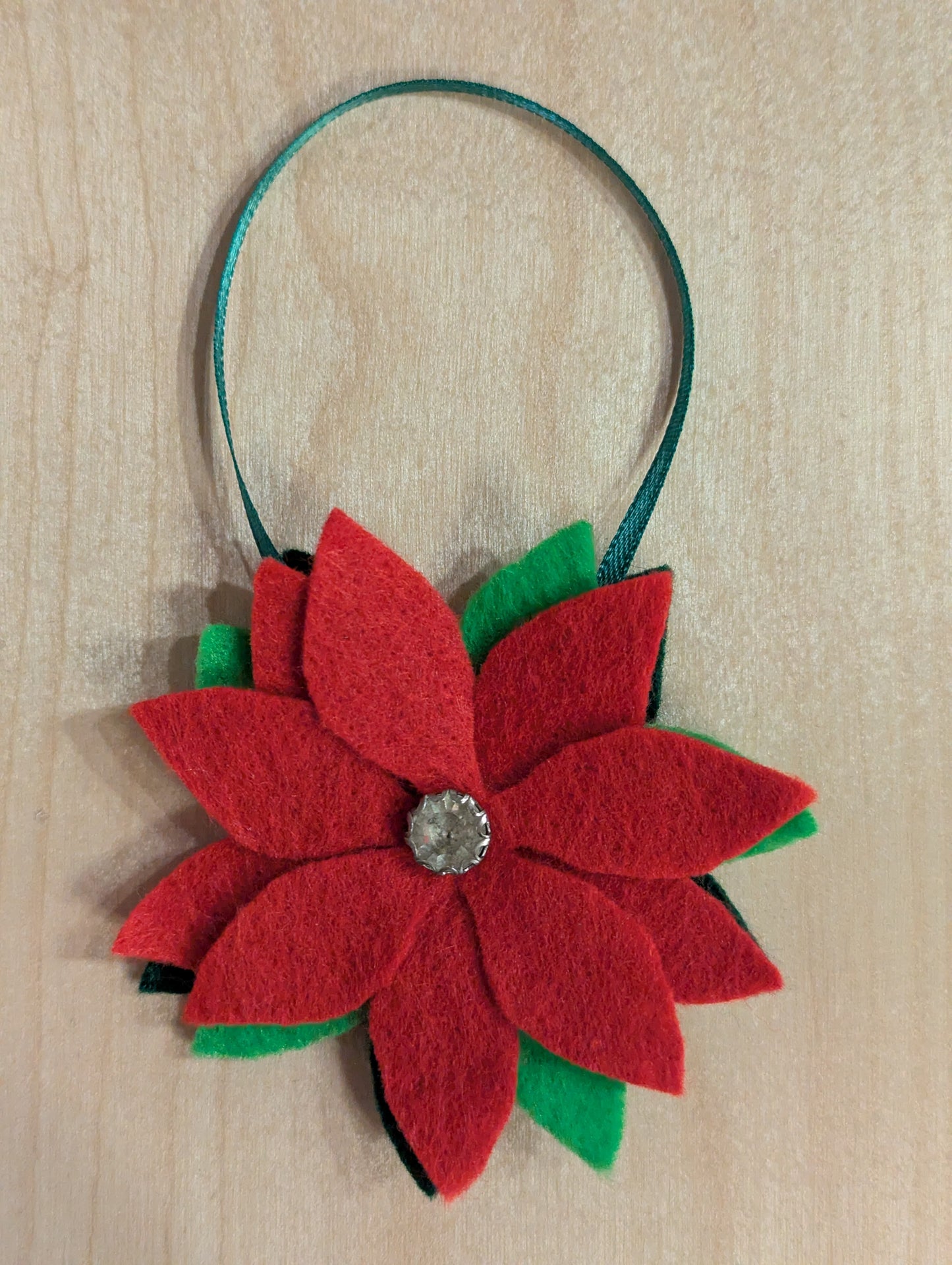 Ornament: Sparkly Poinsettia