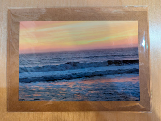 Greeting card: Coastal sunset N4-005