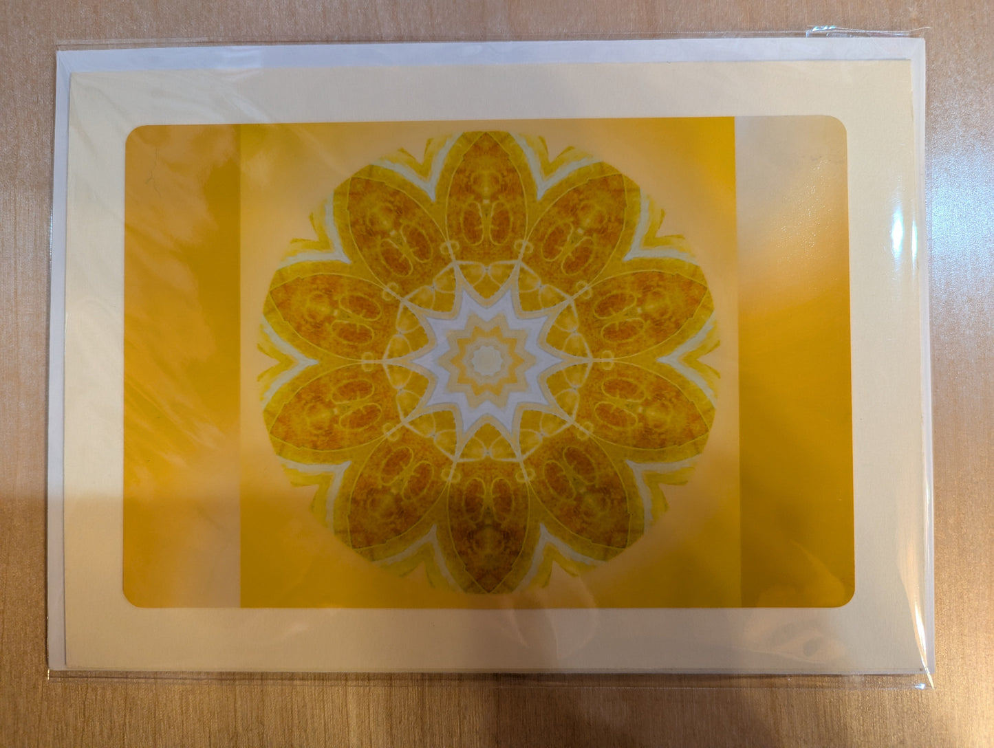 Greeting card: Golden Mandala M2-035