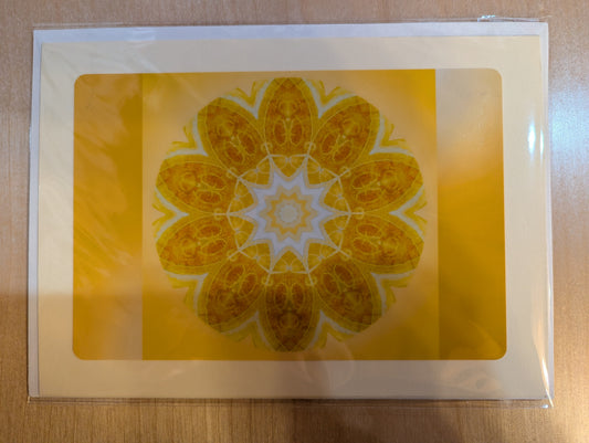 Greeting card: Golden Mandala M2-035