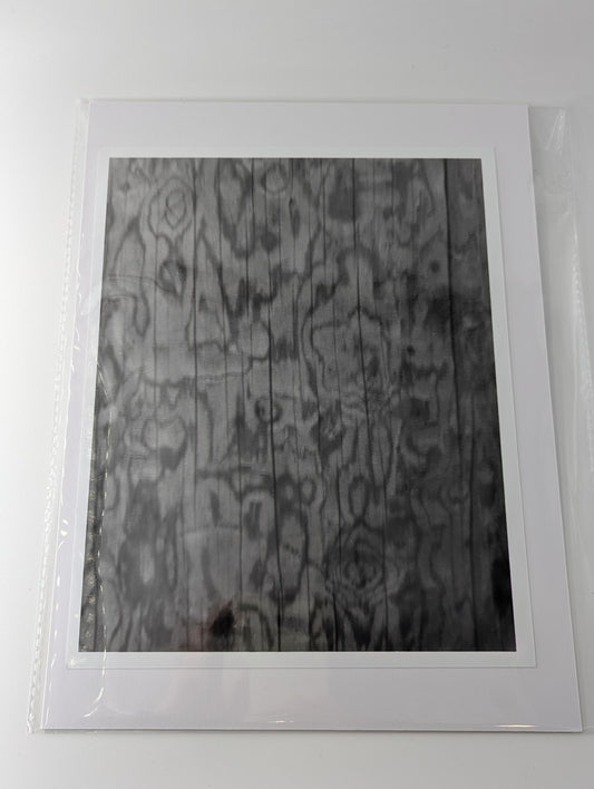 A black and white abstract photograph