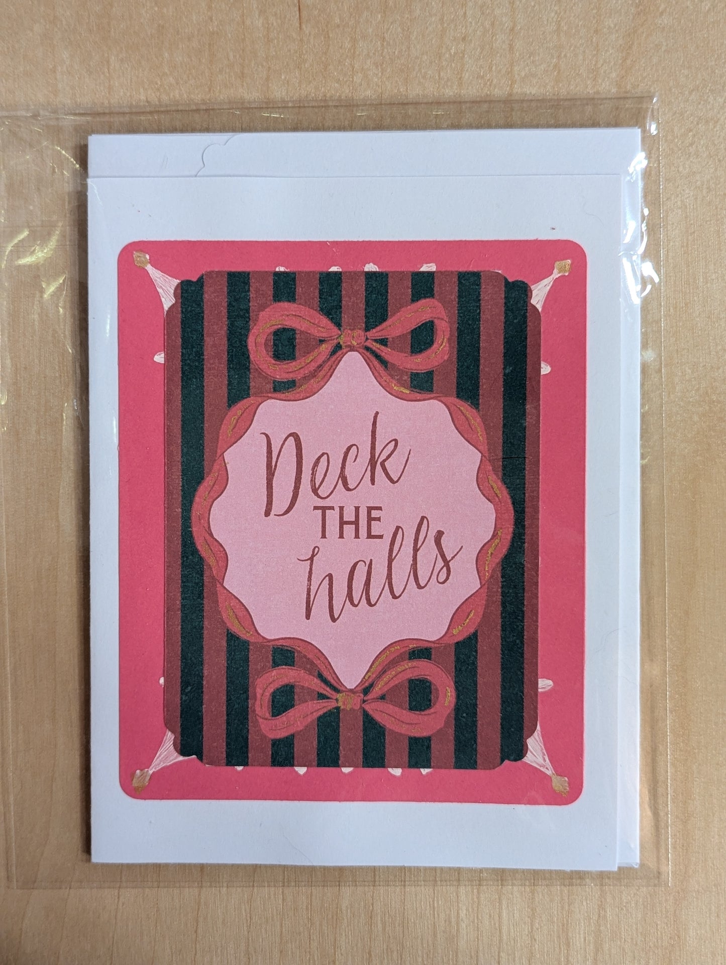 Greeting Card: Deck the Halls Retro Wishes
