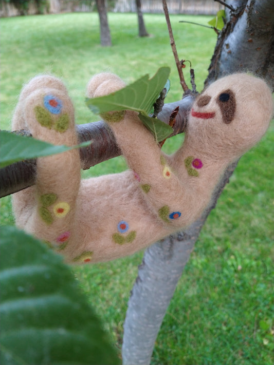 Seraphine Sloth Felted Animal